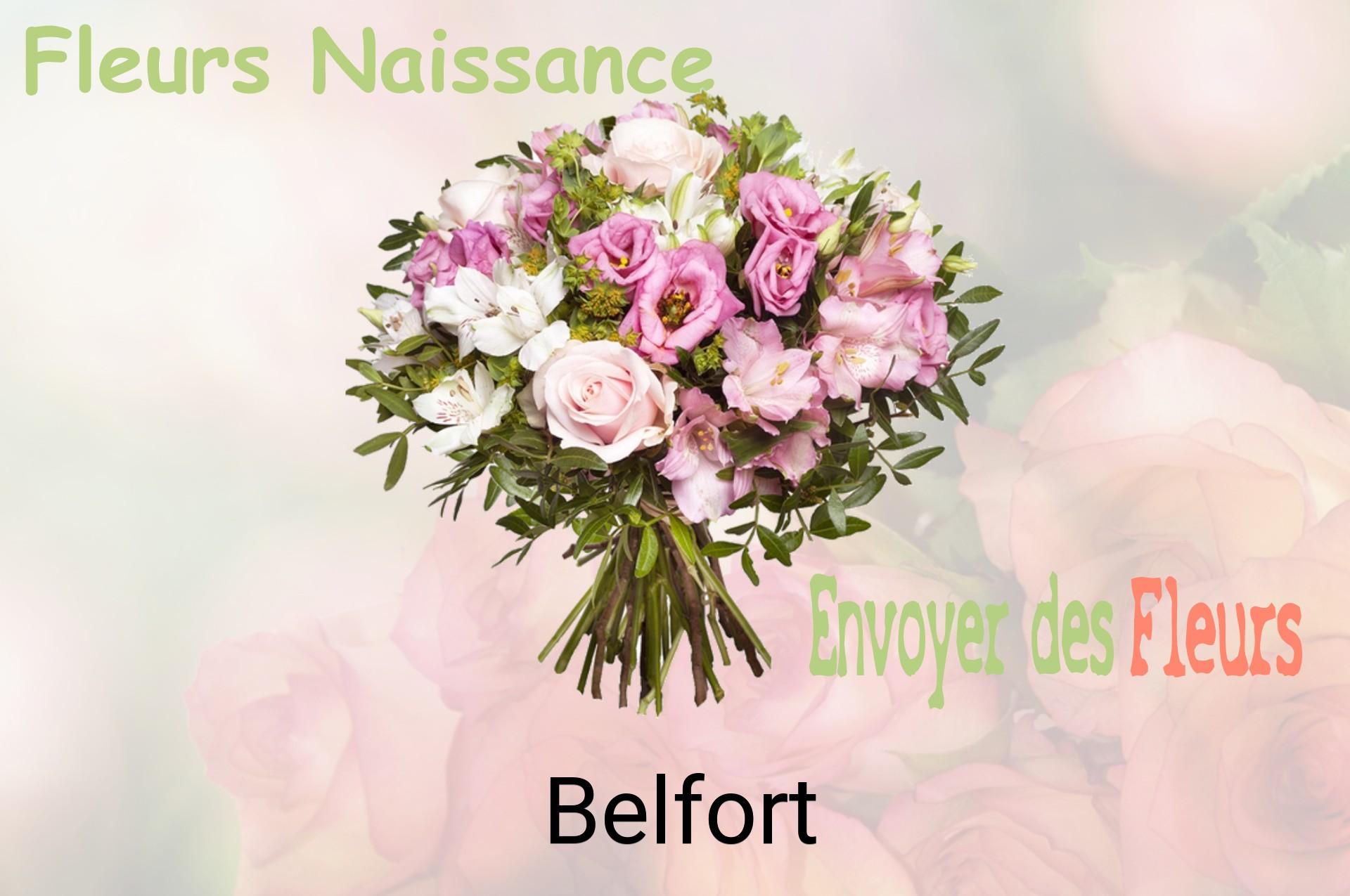 Bouquet de fleurs de naissance livré à Belfort